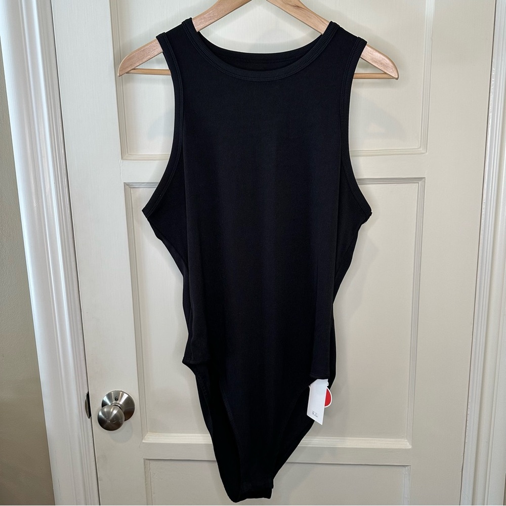 SALE 2/25 NWT - Cider Ribbed Sleeveless Body Suit, Black - Size 1 XL